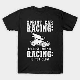 Sprint Car Dirt Track Racing T-Shirt